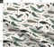 Whale Sea Life Ocean Green Charcoal Gray Swimming Nautical Animals Whimsical Beach Watercolor Trendy Custom Printed Fabric by Spoonflower Various Fabrics by the Yard or Fat Quarter